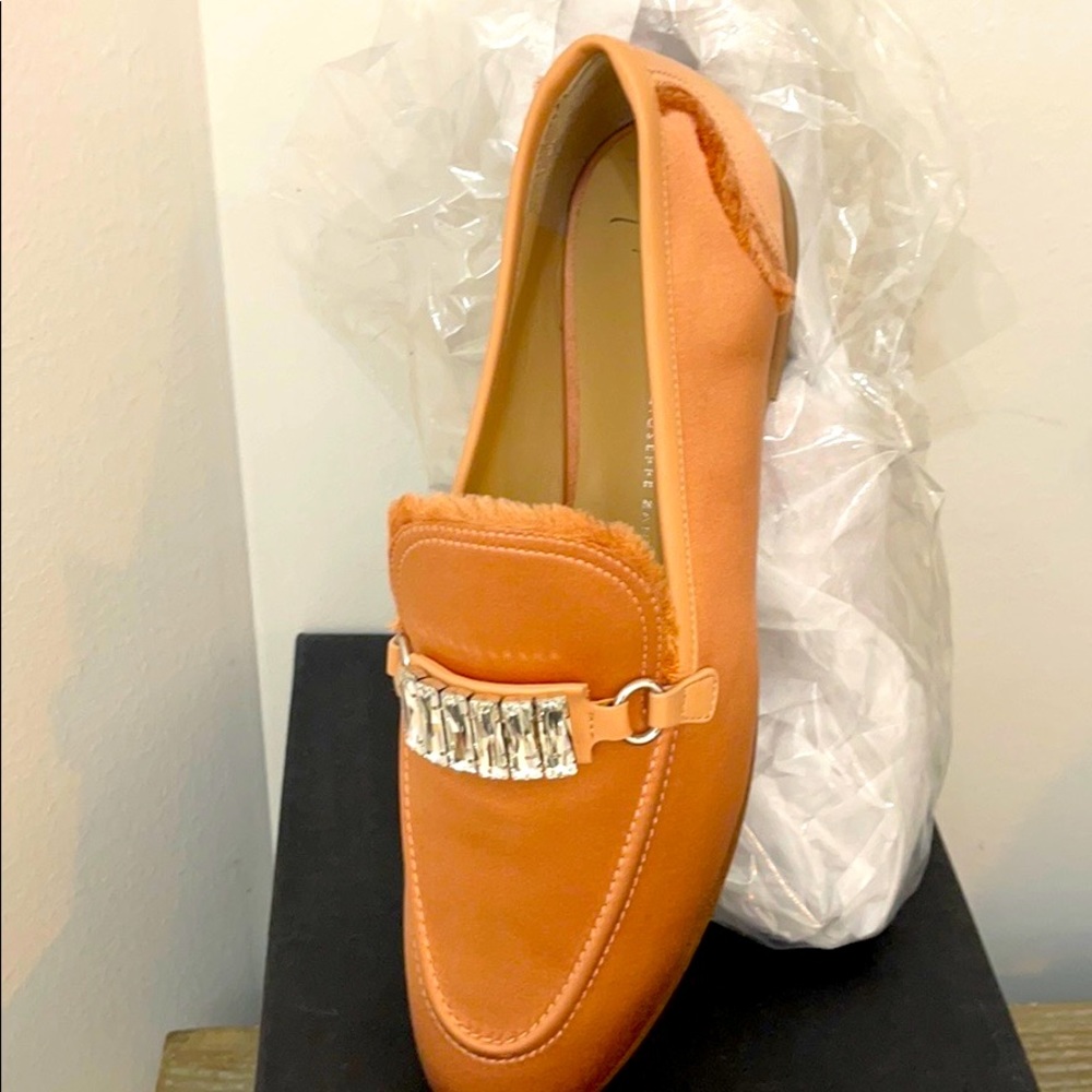 Guiseppe Zanotti flat loafer with jewel strap